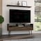 Tuhome Oslo Tv Stand for TV's up 51 in. Two Drawers, Four Legs, Three Open Shelves, Dark Walnut RLC6708 - alternate 4